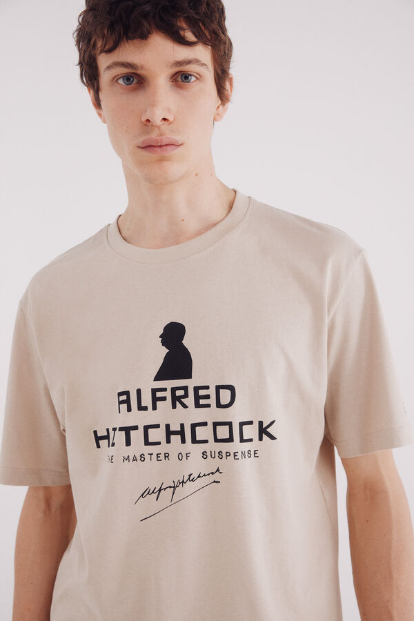 Springfield Camiseta Alfred Hitchcock beige