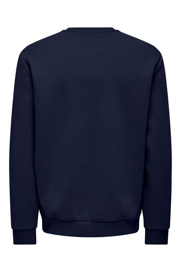 Only & Sons Sweatshirt b&aacute;sica  azul