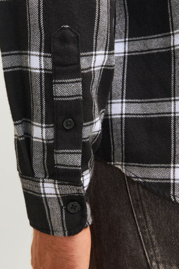 JJ REBEL Camisa de cuadros negro