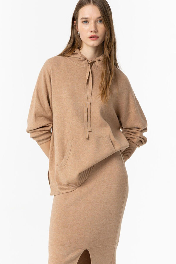 Tiffosi Jersey de Punto con Capucha nude