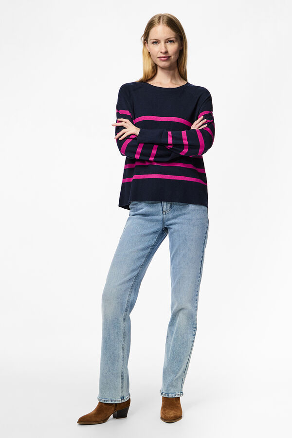 Pieces Jersey de punto azul