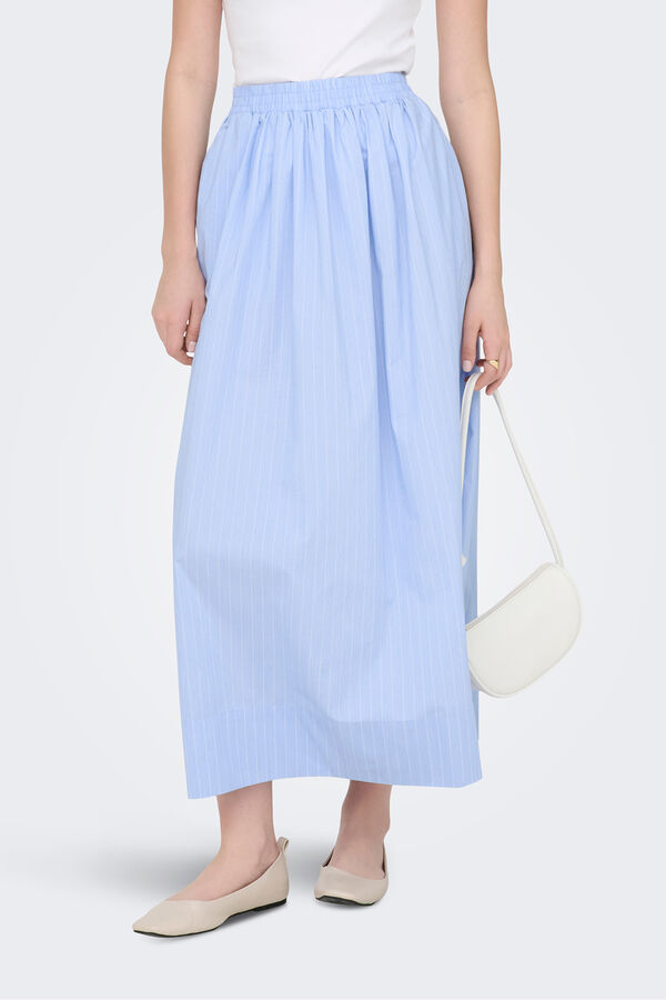 JDY Saia midi &agrave;s riscas azul