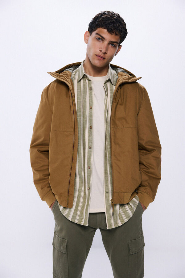 Springfield Jaqueta acolchoada de algodão cru