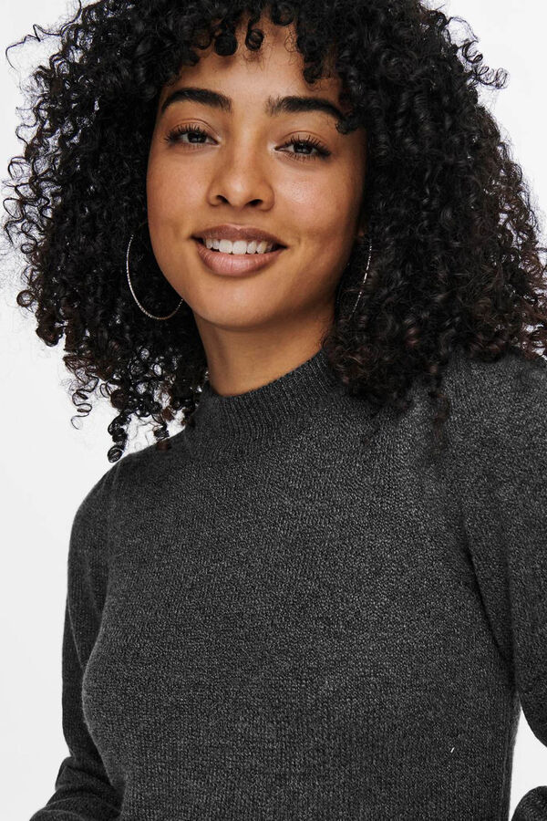 JDY Vestido de malha cinzento