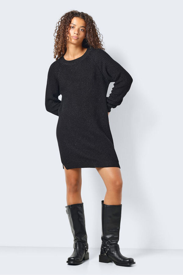 Noisy May Vestido curto de malha  preto