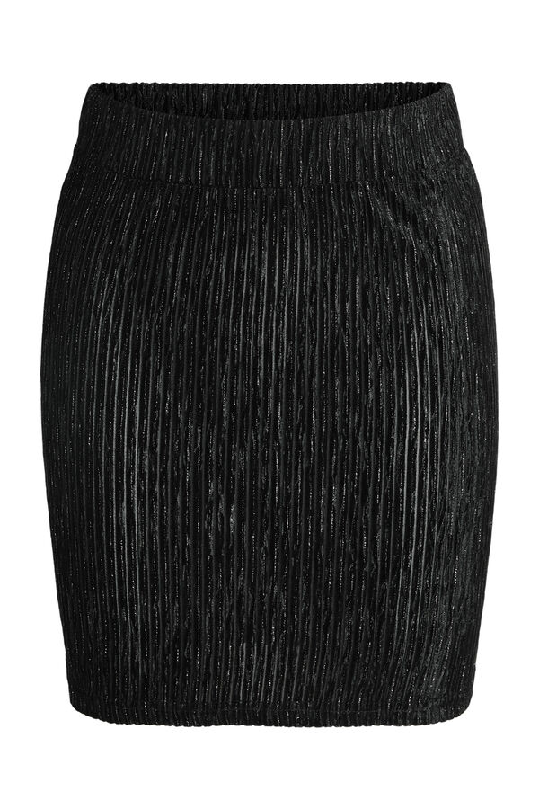 Noisy May Falda canale con lurex negro