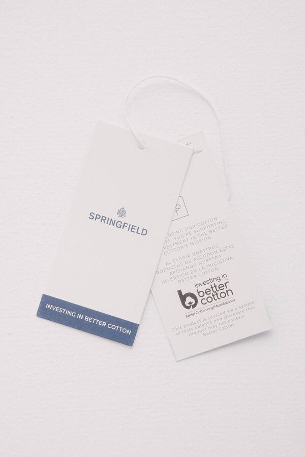 Springfield Bermuda lino slim fit tostado