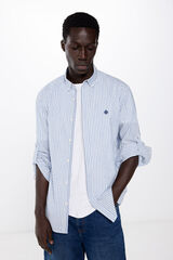 Springfield Camisa polo leve riscas azul