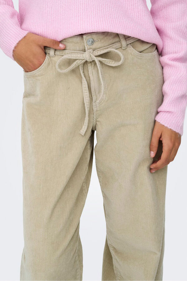 Only Cal&ccedil;a cal&ccedil;a com cinto bege