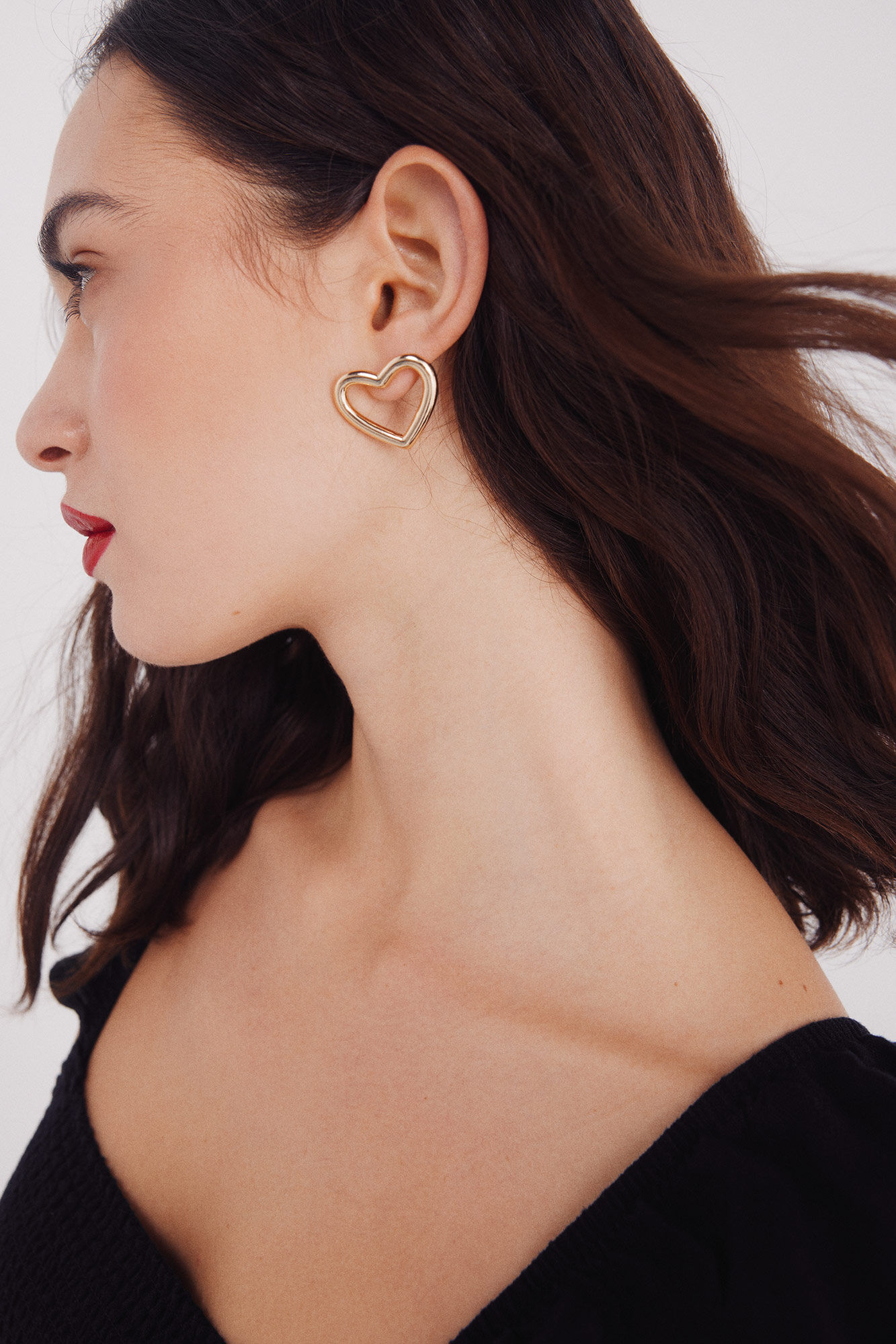 Springfield Pendientes corazones dorados