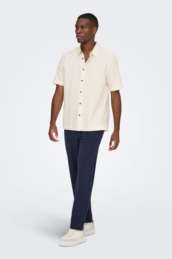 Only & Sons Camisa de manga curta branco