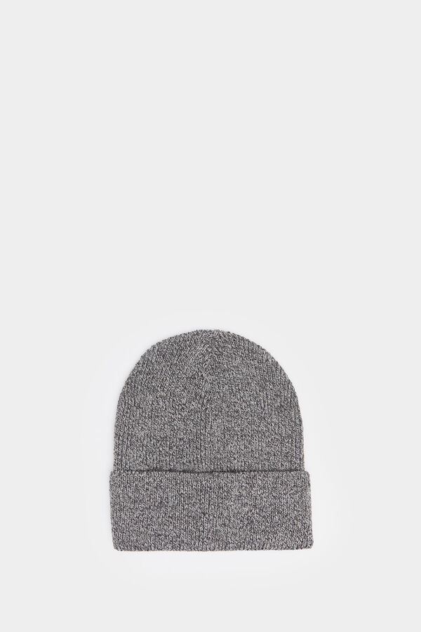 Springfield Gorro beanie reciclado punto canalé gris oscuro