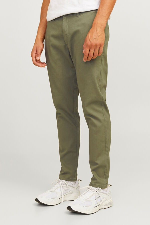 JJ REBEL Cal&ccedil;as chino slim fit verde