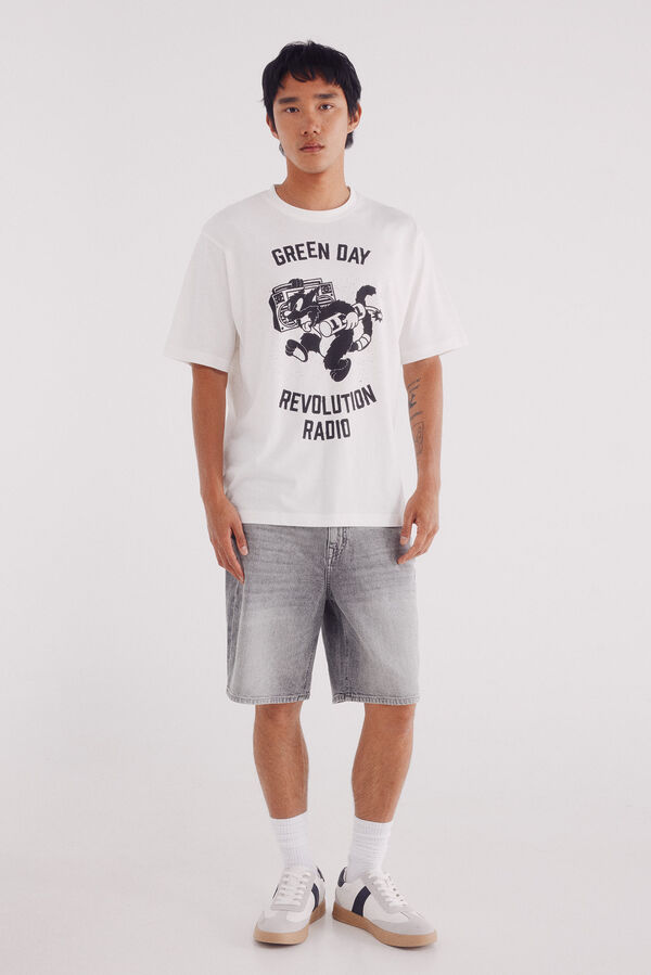 Springfield Camiseta Green Day marfil