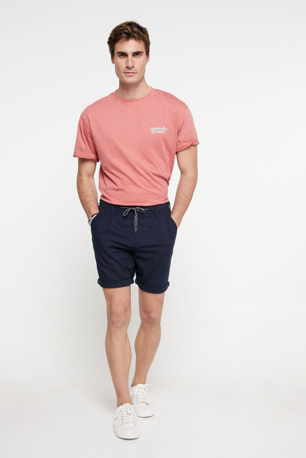 Only & Sons Bermuda lino azul