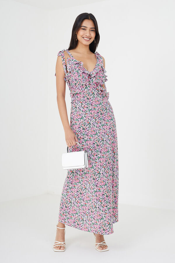 Brave Soul Vestido de flores con tirantes rosa