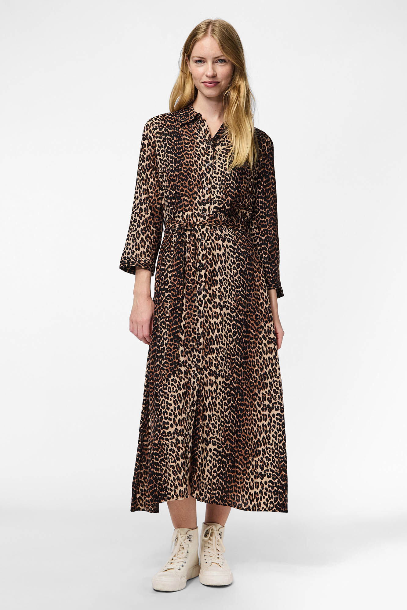 Pieces Vestido camisa estampado