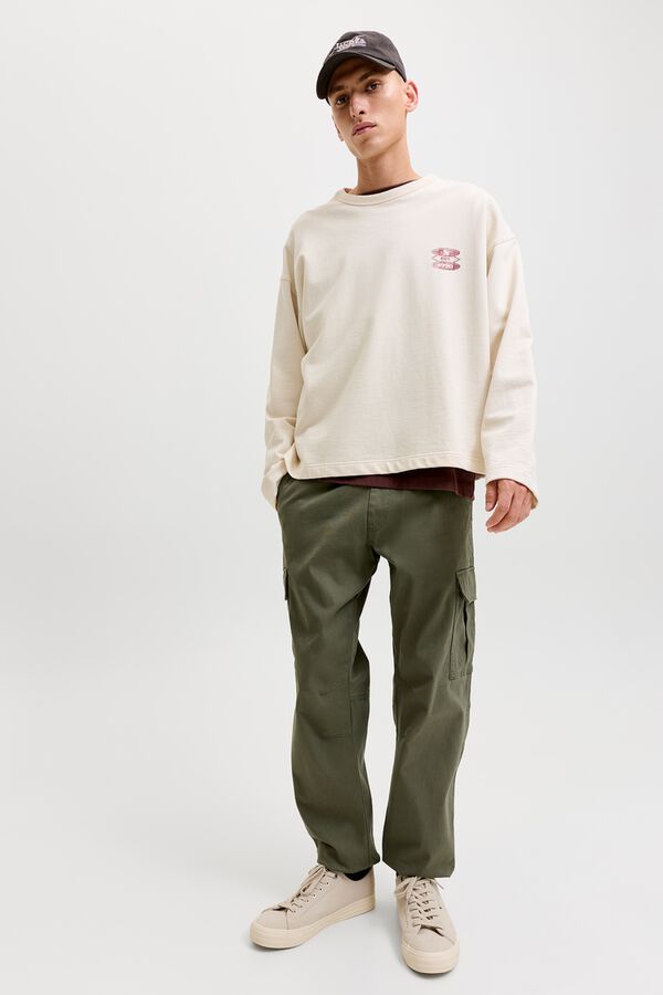 Jack & Jones Cal&ccedil;a cargo relaxed verde