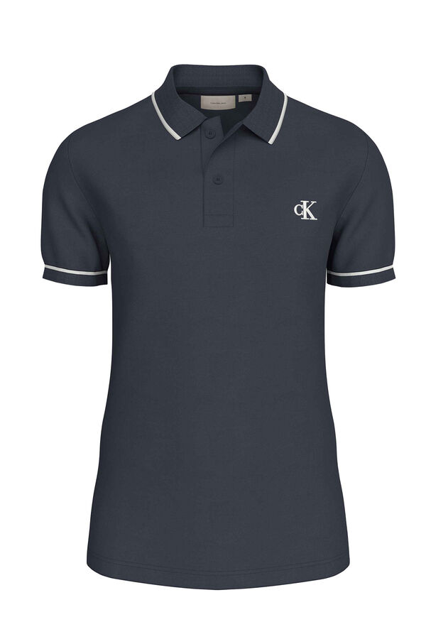 CK Jeans Polo de manga curta azul