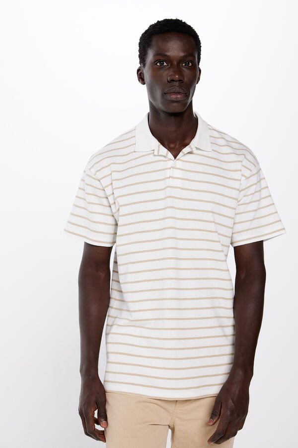 Springfield Polo rayas beige