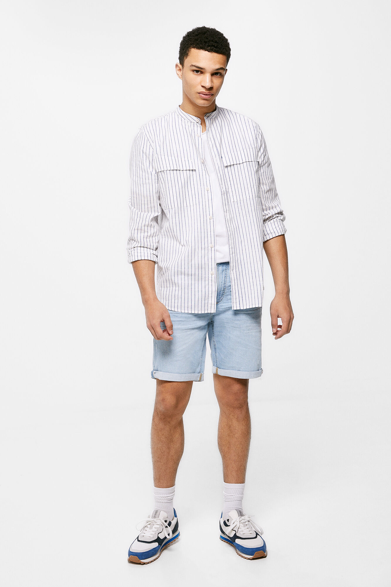 Springfield Bermuda vaquera slim lavado claro