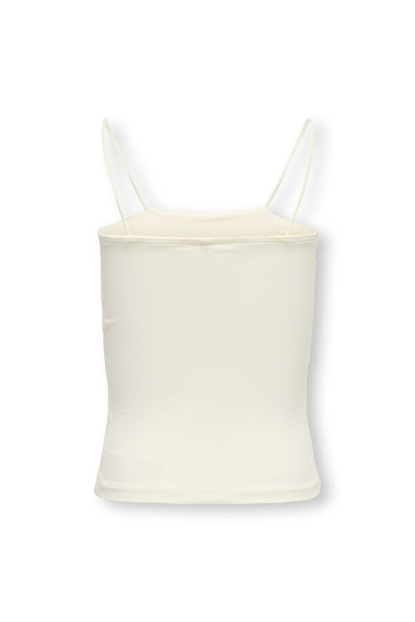 Only Girls Top de al&ccedil;as branco