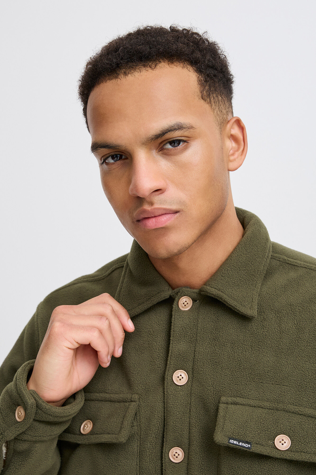 Blend Sobrecamisa de corte regular