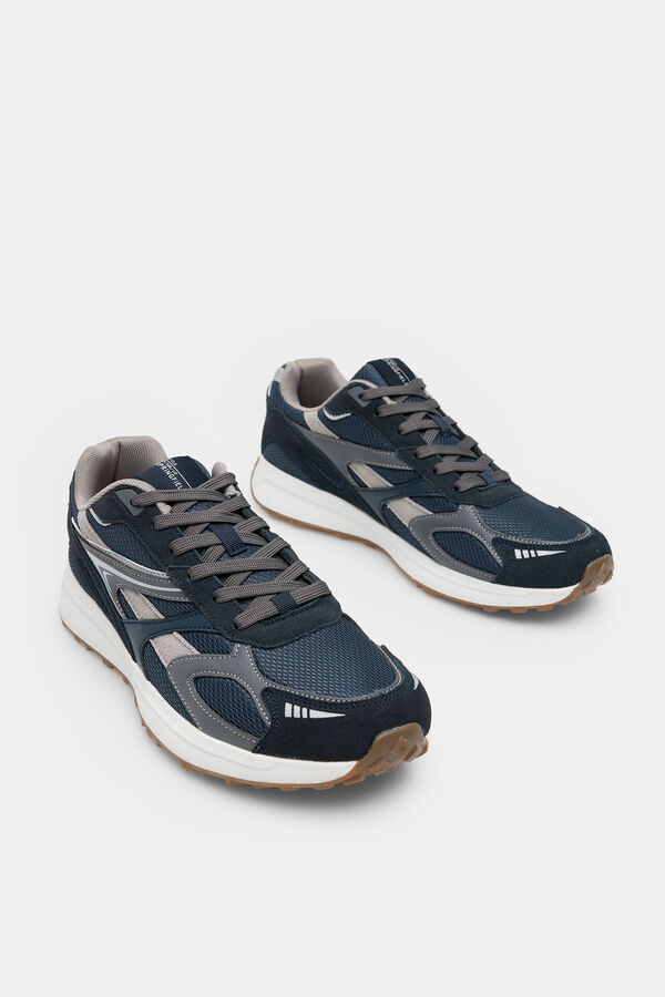 Springfield Zapatilla deportiva piel running azul