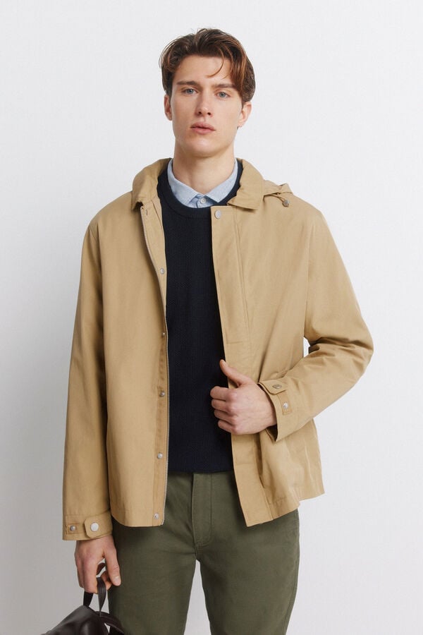 Springfield Parka leve castanho