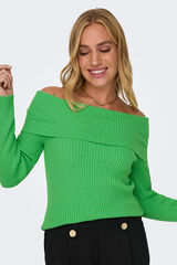 Only Top de punto palabra de honor verde