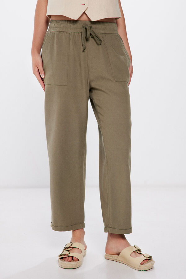 Springfield Cal&ccedil;as jogger algod&atilde;o lyocell bege