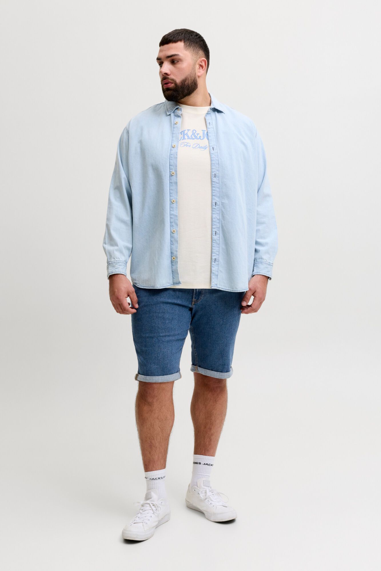 Jack & Jones PLUS Bermuda denim stretch