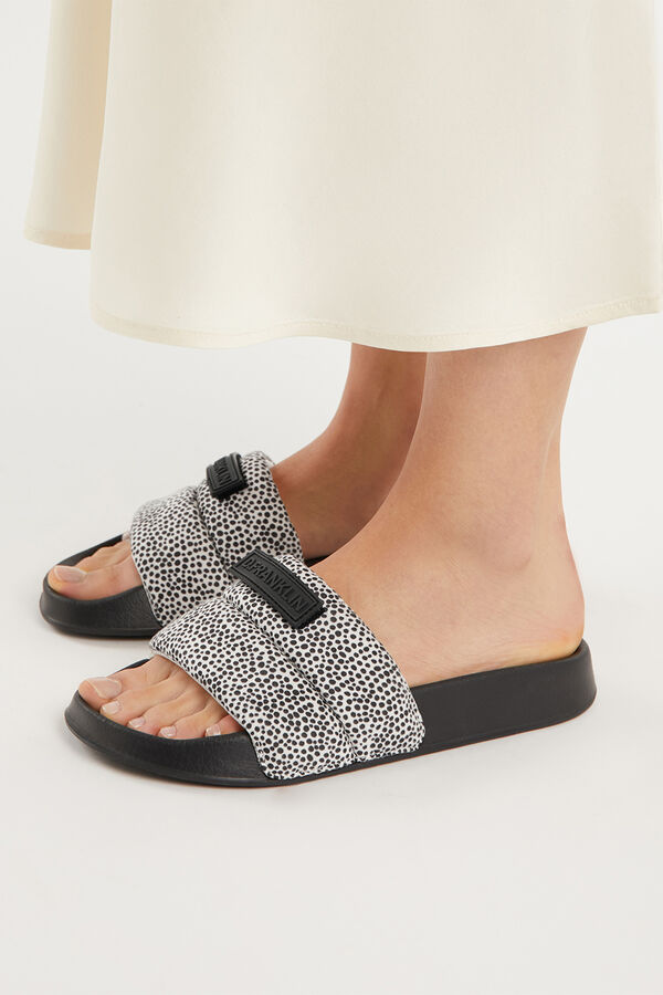 D.Franklin Sand&aacute;lia Venice Slides  branco