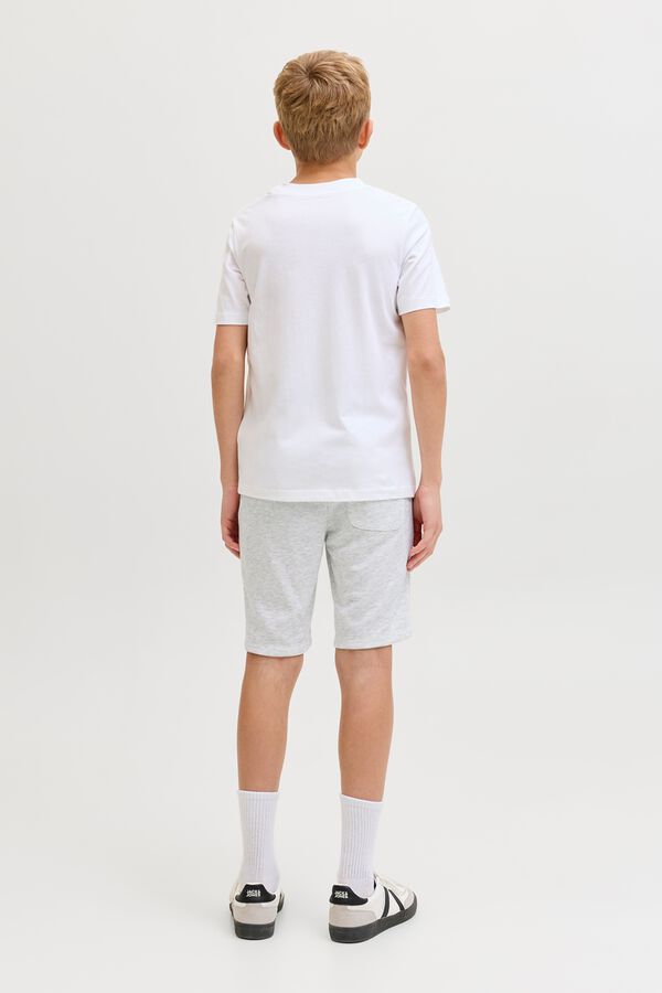 Jack & Jones Junior Cal&ccedil;&otilde;es de felpa regular branco