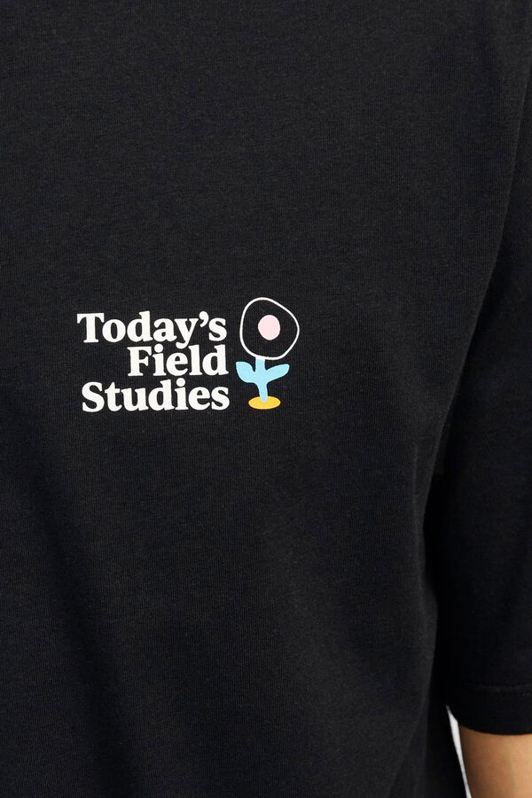 Jack & Jones Camiseta loose fit estampa negro