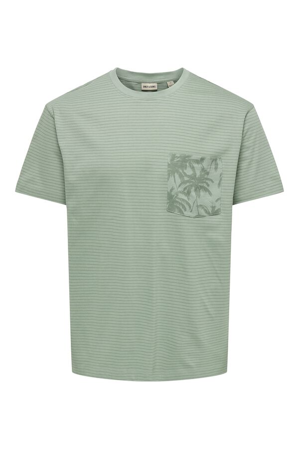 Only & Sons T-shirt de manga curta verde