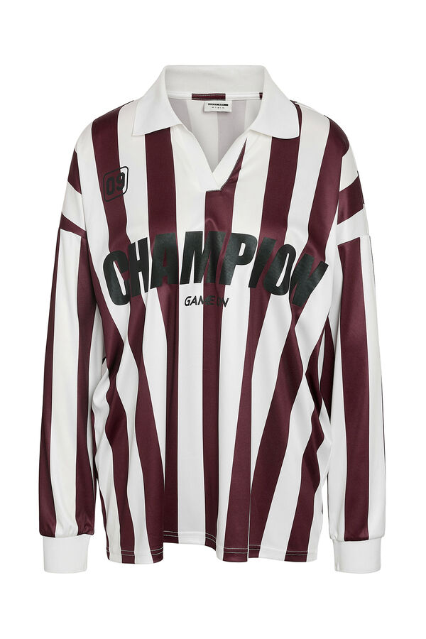 Noisy May T-shirt &ldquo;Campe&atilde;o Borgonha&rdquo; vermelho