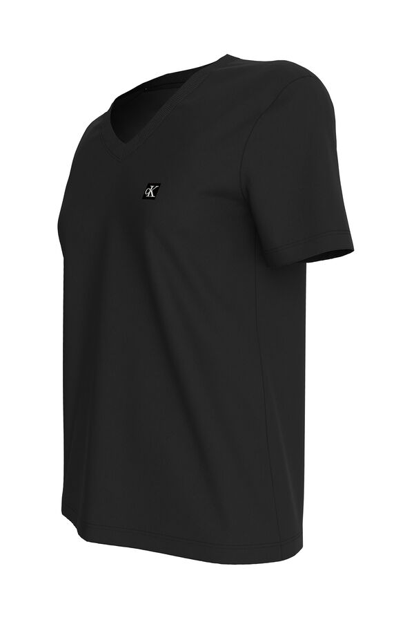 CK Jeans T-shirt manga curta de mulher preto