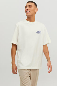 Springfield Camiseta oversize print espalda blanco