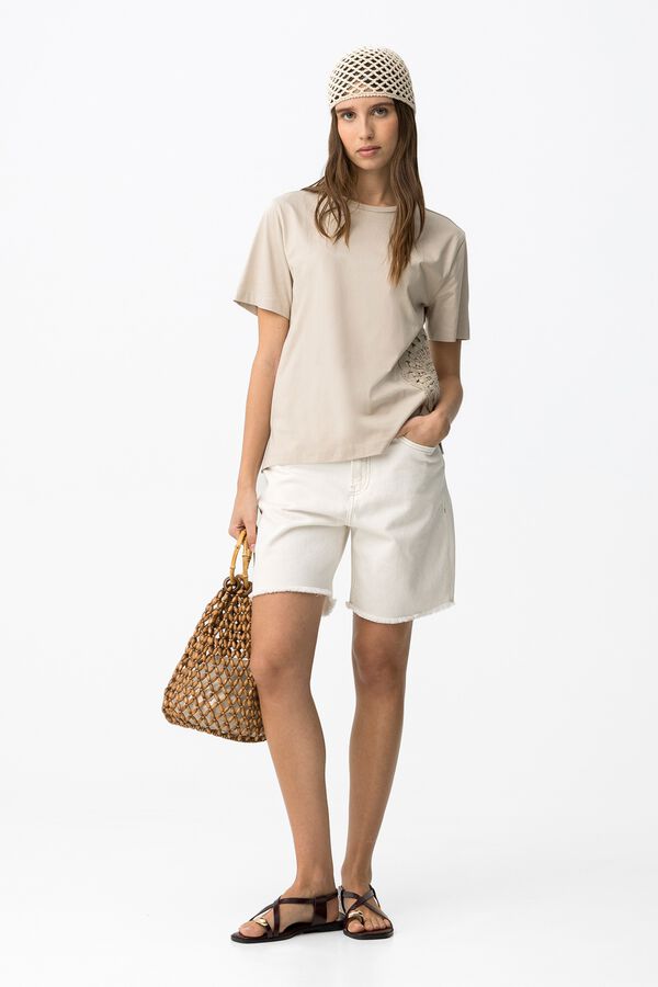 Tiffosi Shorts de estilo casual branco