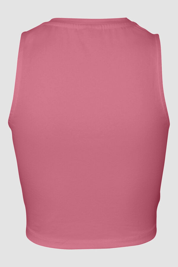 Noisy May Top cropped manga sisa morado/lila