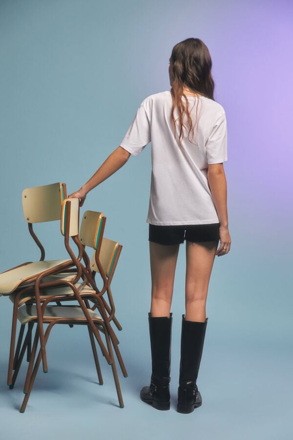 Springfield Camiseta gráfica estampado