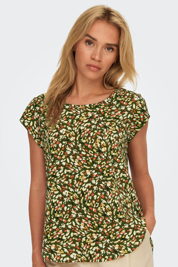 Only Camisola de manga curta cru