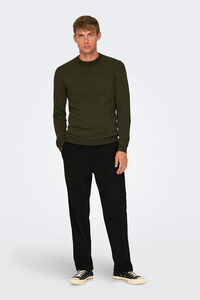 Only & Sons Cal&ccedil;a compridas de veludo cotel&ecirc;