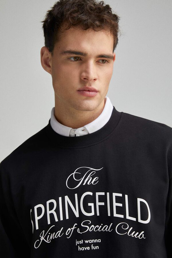 Springfield Sudadera Springfield negro