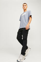 Jack & Jones Pantal&oacute;n cargo slim fit negro
