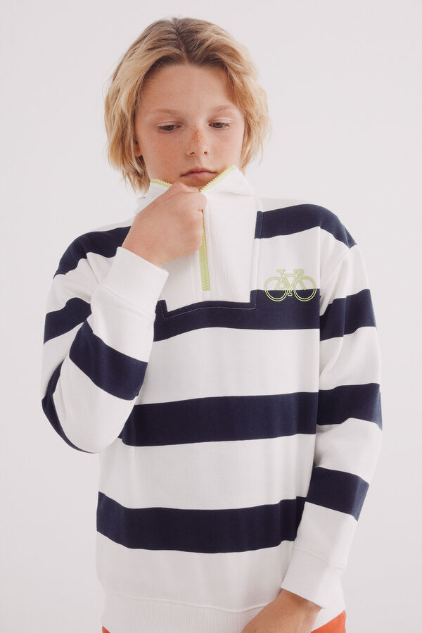 Springfield Kids Sudadera rayas ni&ntilde;o azul