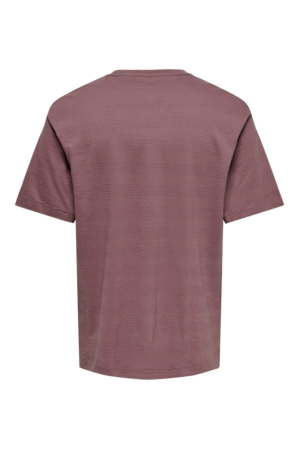 Only & Sons T-shirt de manga curta rosa
