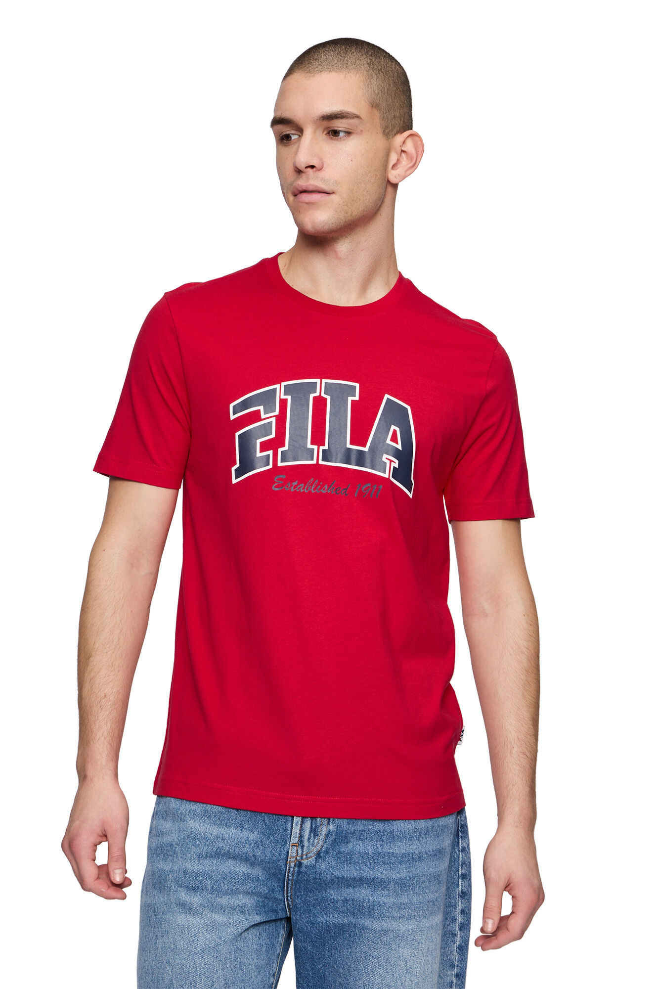 Fila T-shirt de homem de manga curta
