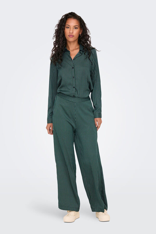 Springfield Pantalón ancho verde